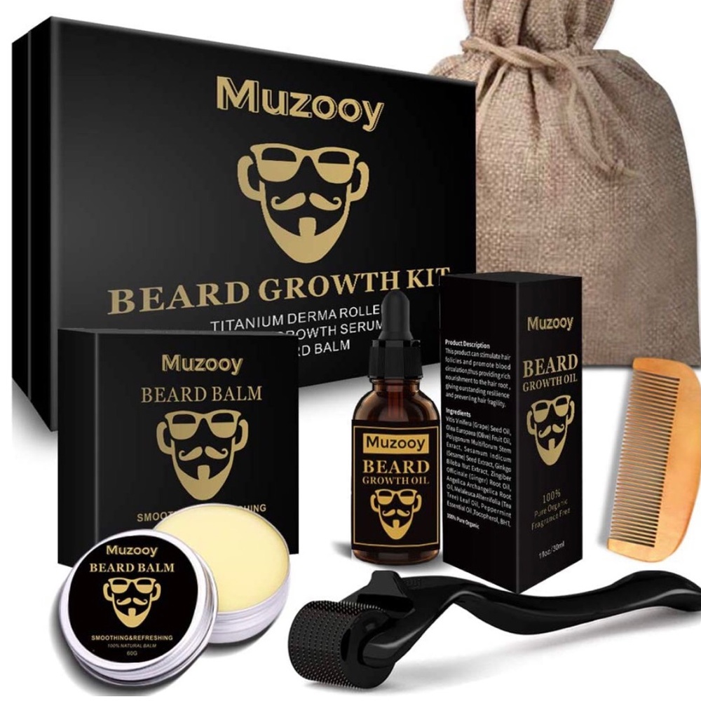 Beard Growth Kit & Derma Roller